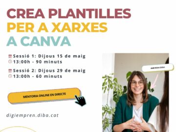 Mentoria: Crea plantilles per a xarxes a Canva