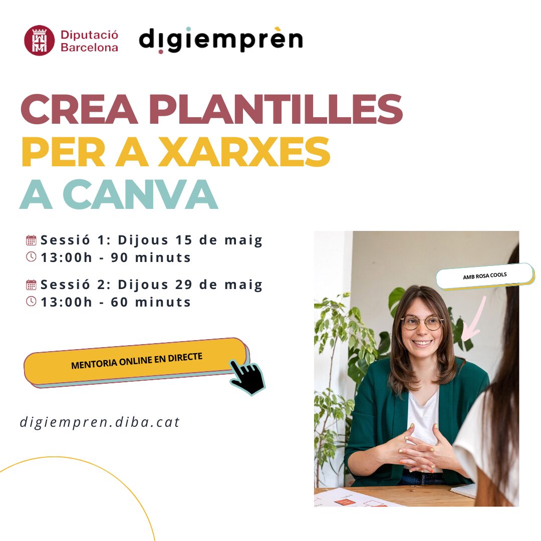 Mentoria: Crea plantilles per a xarxes a Canva